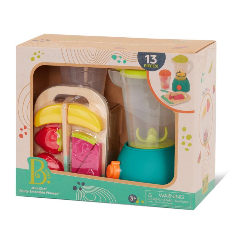 B.TOYS Blender z owocami i akcesoriami    - Mini Chef – Fruity Smoothie Playset