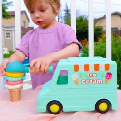 B.TOYS Lodziarnia na kółkach              z akcesoriami - Sweet Scoops
