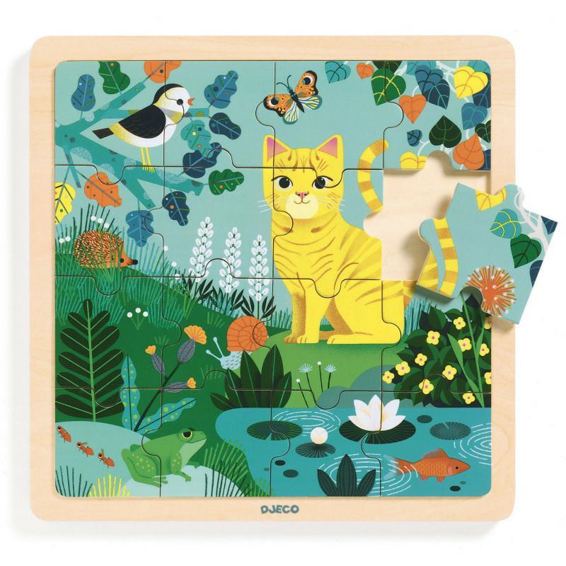 DJECO Edukacyjne puzzle drewniane Lily DJ01819 DJECO Edukacyjne puzzle drewniane Lily DJ01819