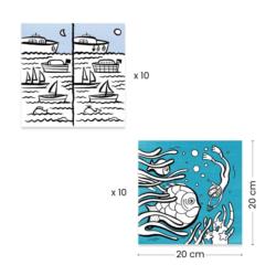 DJECO Kolorowanki z grami Ocean DJ00051
