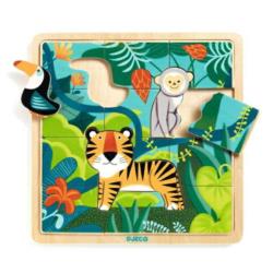 DJECO Puzzle drewniane Dżungla  DJ08120