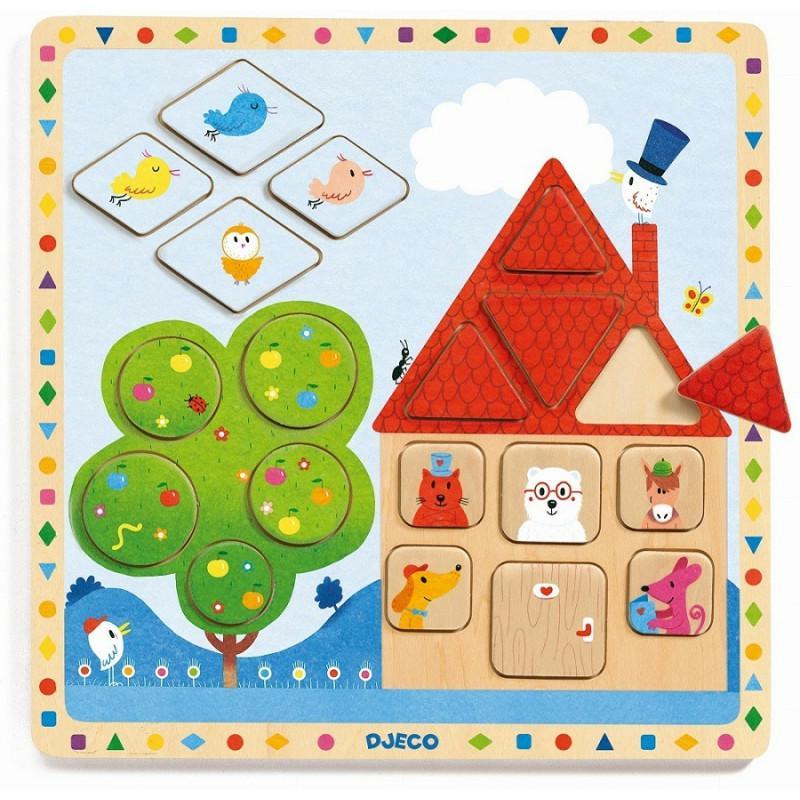 DJECO Puzzle drewniane Ludigeo DJ01803 DJECO Puzzle drewniane Ludigeo DJ01803