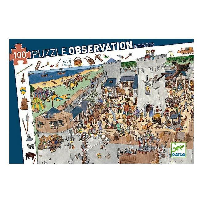 DJECO Puzzle obserwacja oblężony zamek DJ07503 DJECO Puzzle obserwacja oblężony zamek DJ07503