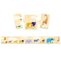 DJECO Puzzle tekturowe Małe i Duże        DJ08189