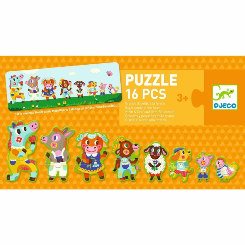 DJECO Puzzle Małe i Duże na Farmie        DJ08266
