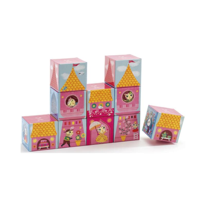 DJECO Tekturowe klocki 10 cubes