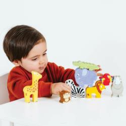 LE TOY VAN Drewniane Figurki Zwierzątka   Afrykańskie
