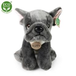 RAPPA Maskotka pluszowa Buldog francuski  szary 30cm.