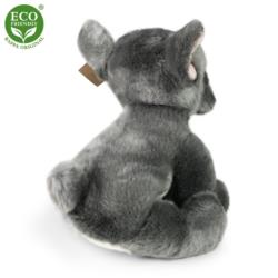 RAPPA Maskotka pluszowa Buldog francuski  szary 30cm.