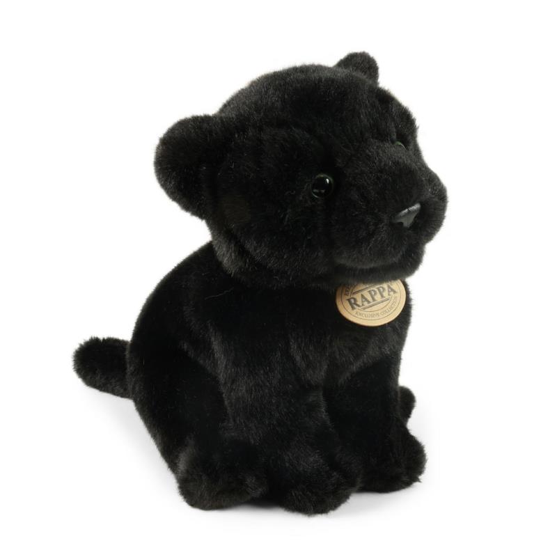 RAPPA Maskotka pluszowa Czarna pantera siedząca 23 cm RAPPA Maskotka pluszowa Czarna pantera siedząca 23 cm