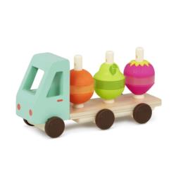 B.TOYS Drewniana Ciężarówka z owocami -   Stack & Roll Fruit Truck