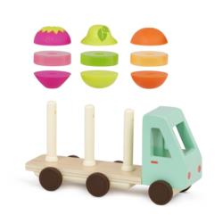 B.TOYS Drewniana Ciężarówka z owocami -   Stack & Roll Fruit Truck
