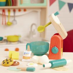 B.TOYS Drewniany Mikser z akcesoriami -   Mini Chef – Mix & Bake Playset