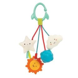 B.TOYS Gryzak Kosmos z przywieszkami      sensorycznymi - Dreamy Rattle