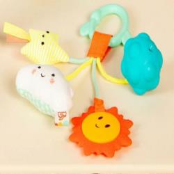 B.TOYS Gryzak Kosmos z przywieszkami      sensorycznymi - Dreamy Rattle