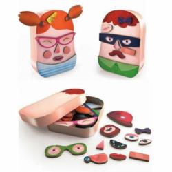 DJECO Puzzle magnetyczne w puszce         Portrety DJ03080