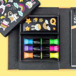 TIGER TRIBE Zestaw kolorowanek neonowych  Świecące Stworki