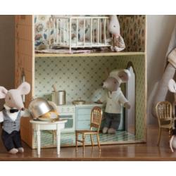 MAILEG Myszka Szef Kuchni z chochlą Chef  Mouse with Soup Pot and Spoon