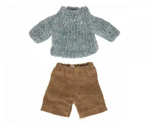 MAILEG Ubranko myszki Knitted sweater     and pants