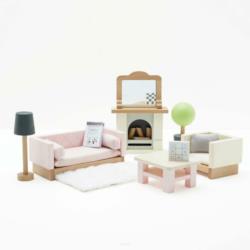LE TOY VAN Drewniane mebelki do domku     dla lalek - Salon Daisylane