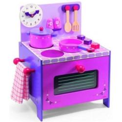 DJECO Drewniana kuchenka fioletowo/róż    DJ06510