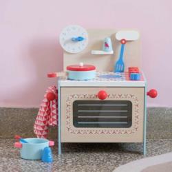 DJECO Drewniana kuchenka Blue DJ06507