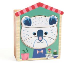 DJECO Drewniane puzzle Twarze DJ01679     DJECO