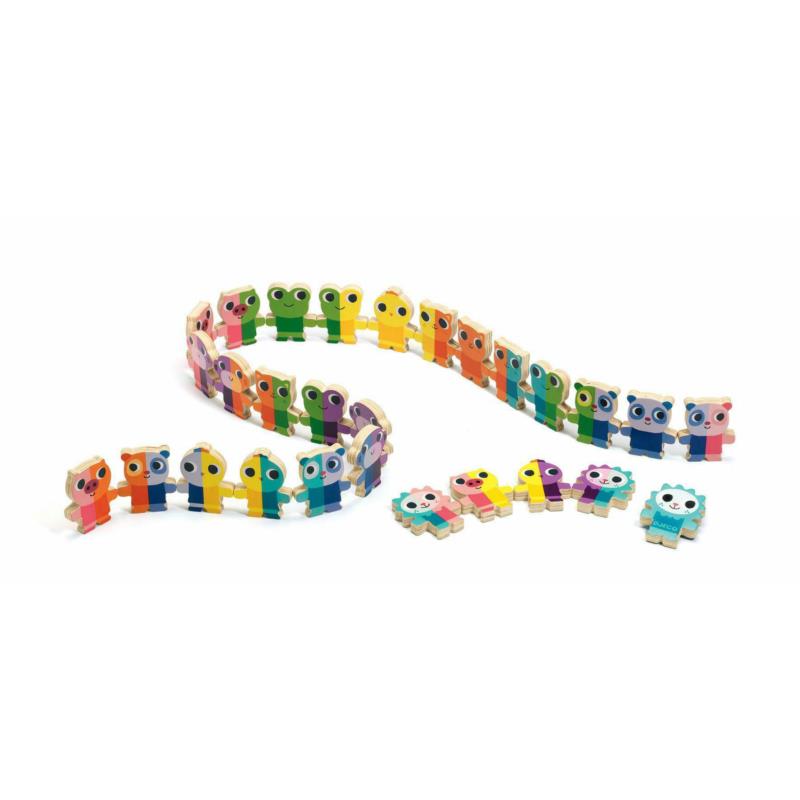 DJECO Drewniane Domino Up DJ01641 DJECO Drewniane Domino Up DJ01641