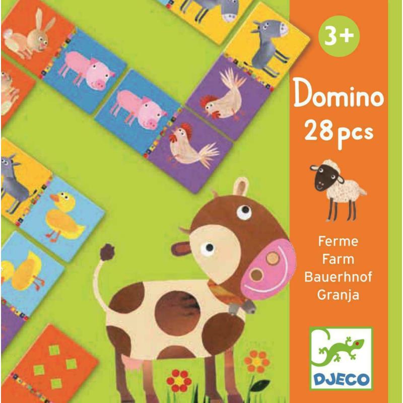 DJECO Gra domino Farma DJ08158 DJECO Gra domino Farma DJ08158