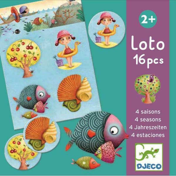 DJECO Gra edukacyjna loto 4 pory roku DJ08123 DJECO Gra edukacyjna loto 4 pory roku DJ08123