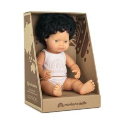 MINILAND Lalka Chłopiec Europejczyk       brunet 38cm.