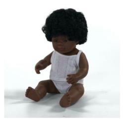 MINILAND Lalka dziewczynka                Afroamerykanka