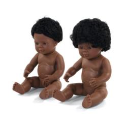 MINILAND Lalka dziewczynka                Afroamerykanka