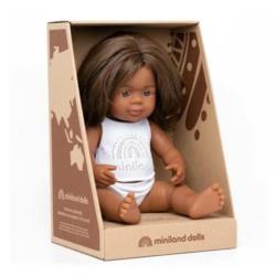 MINILAND Lalka dziewczynka Aborygenka     38cm.
