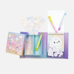 TIGER TRIBE Zestaw kolorowanek            pastelowych Kawaii Cafe