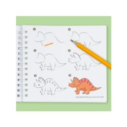 TIGER TRIBE Zestaw Jak rysować Dinozaury