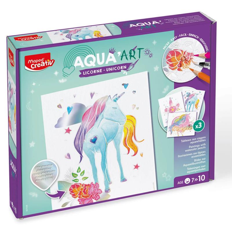 MAPED Obrazy akwarelowe Aqua Art Jednorożec MAPED Obrazy akwarelowe Aqua Art Jednorożec