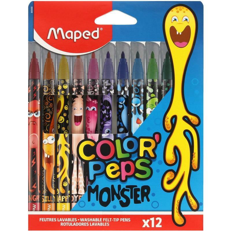 MAPED Flamastry 12 k Colorpeps Monster
