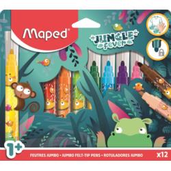 MAPED Flamastry 12kol. Jumbo Jungle       Fever
