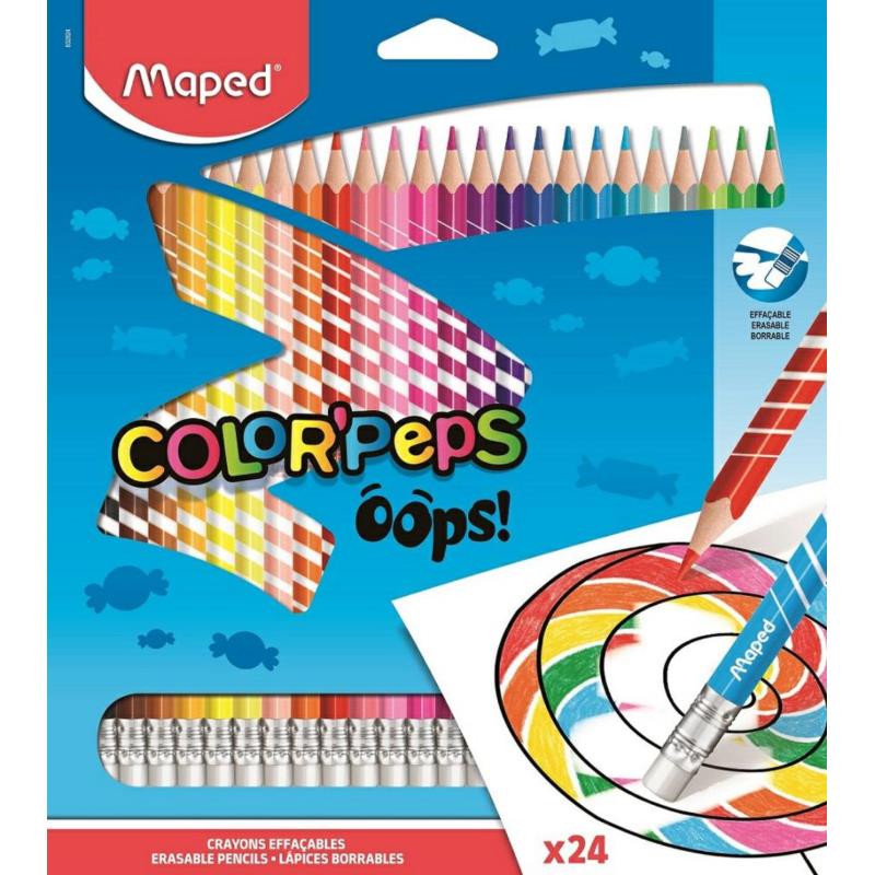 MAPED Kredki trójkątne 24 szt. Oops! MAPED Kredki trójkątne 24 szt. Oops!
