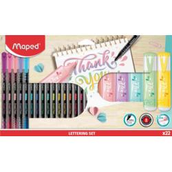 MAPED Zestaw do letteringu 22 elementy