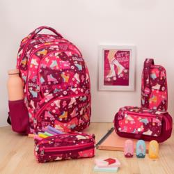 MILAN Plecak duży różowy Roller