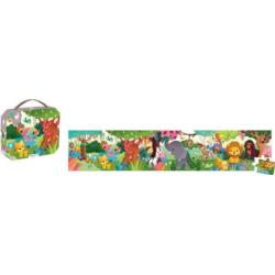 JANOD Puzzle panoramiczne w walizce       Dzikie Zwierzęta