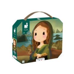 JANOD Puzzle w walizce Mona Lisa - Obraz  inspirowany twórczością da Vinci 100 el.