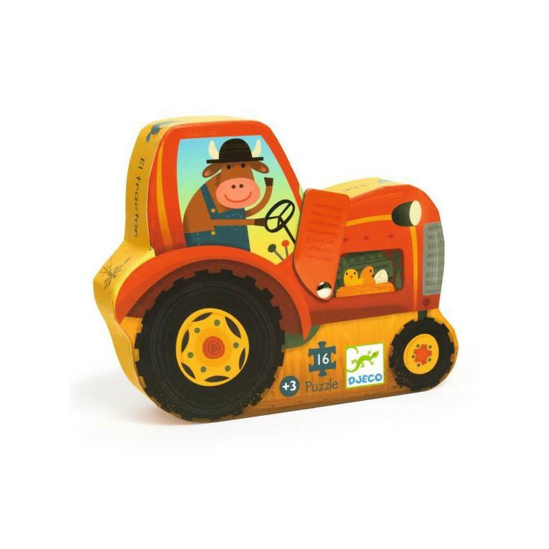 DJECO Puzzle Traktor 16el. DJ07275