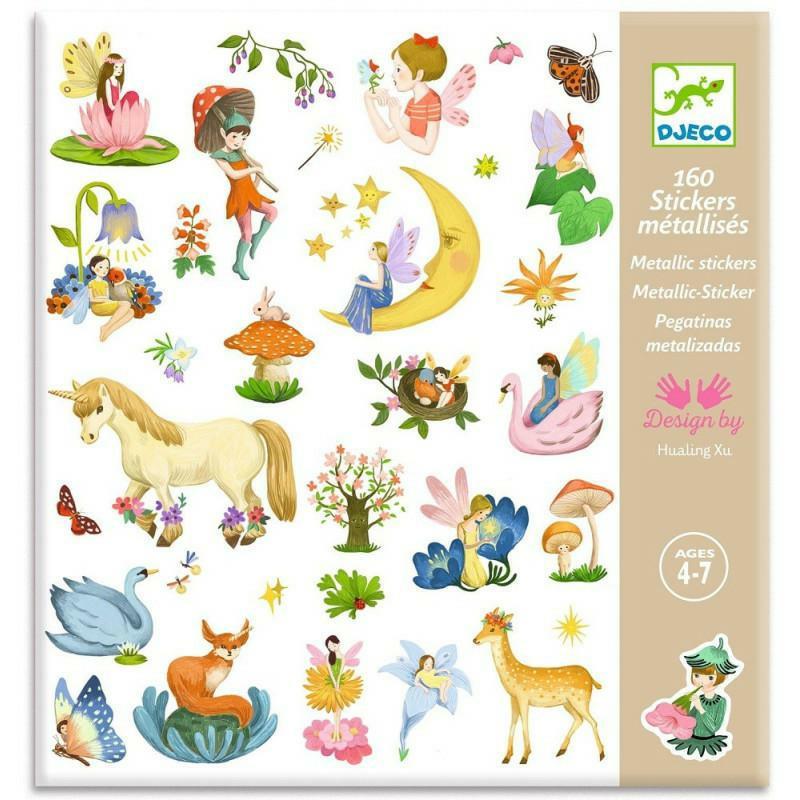 DJECO Metaliczne naklejki Fantazja        DJ09279