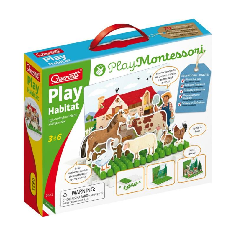Układanka Farma i las Play Montessori QUERCETTI