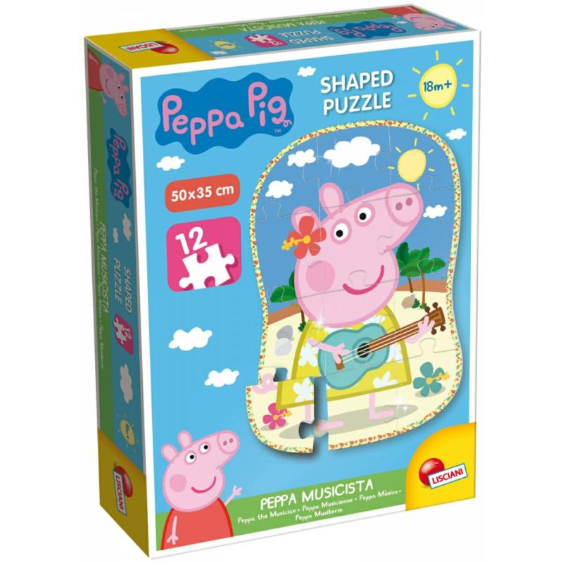 Puzzle kształt 12 el. Świnka Peppa LISCIANI