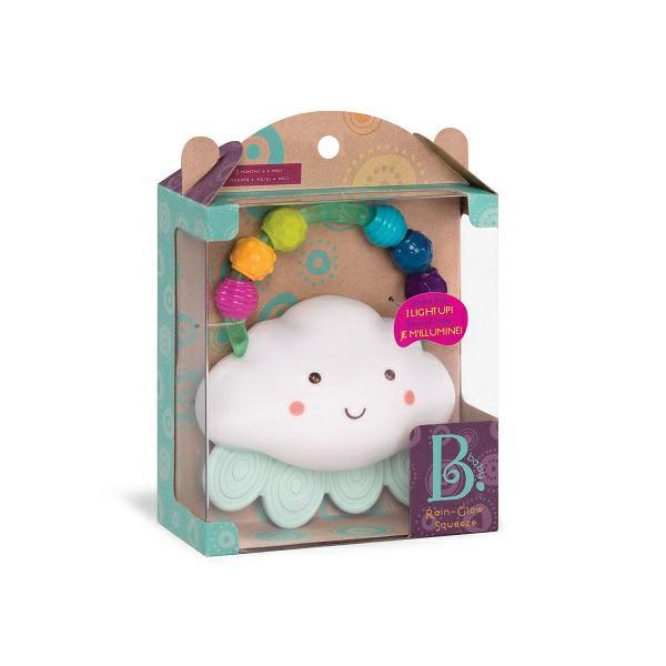 Rain-Glow Squeeze – świecący gryzak CHMURKA B.toys Rain-Glow Squeeze – świecący gryzak CHMURKA B.toys