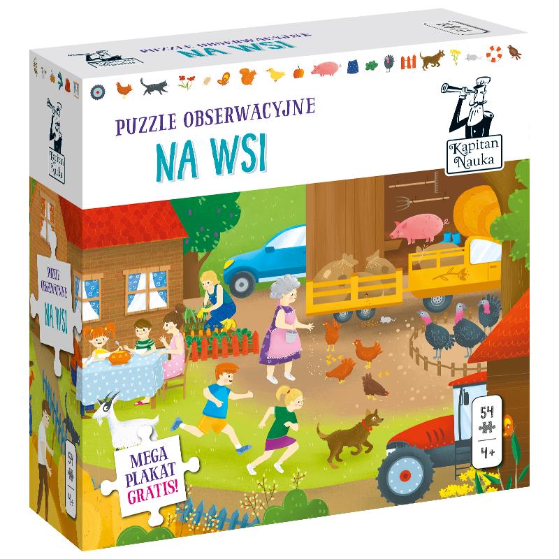 Puzzle obserwacyjne Na Wsi KAPITAN NAUKA Puzzle obserwacyjne Na Wsi KAPITAN NAUKA